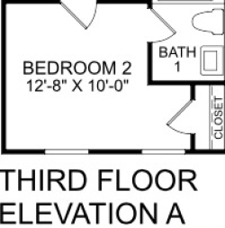 1 bed 1 bath townhome